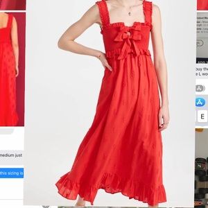 Farm Rio Red 3D Pineapple Dress